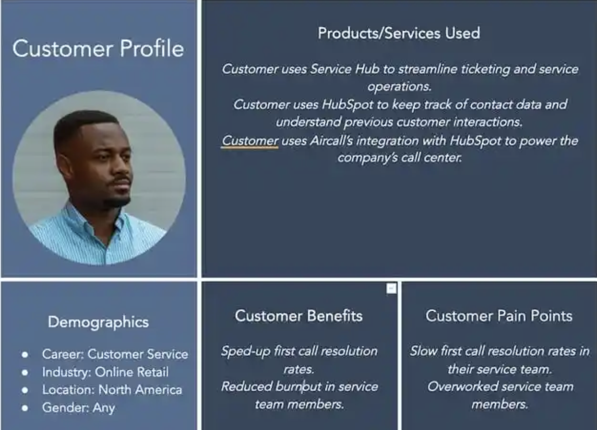 Customer profiles